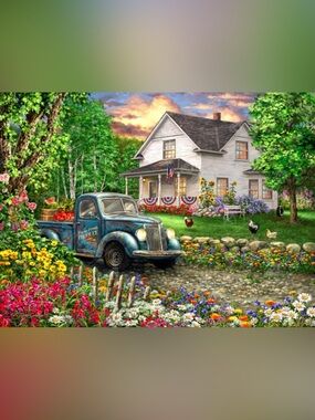 🌻 Rare Retired Diamond Art Club Simpler Times Dona Gelsinger Sealed